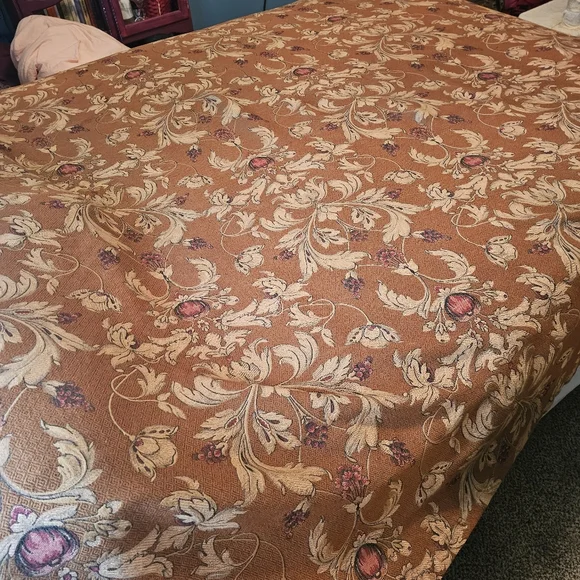 Vintage Anichini Viscose Bed Spread Duvet Coverlet King/Queen